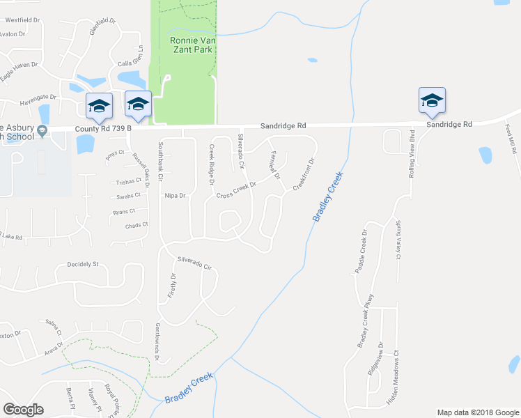 map of restaurants, bars, coffee shops, grocery stores, and more near 1828 Creekview Drive in Green Cove Springs