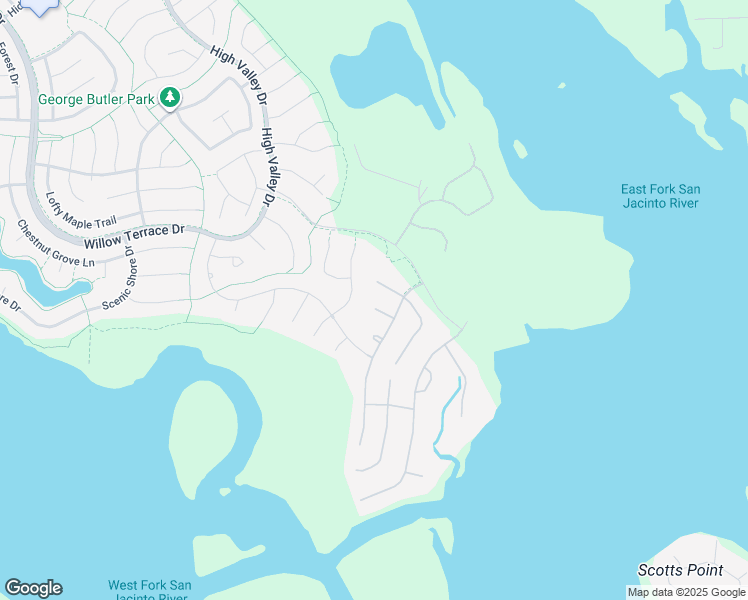 map of restaurants, bars, coffee shops, grocery stores, and more near 1314 Regal Green Court in Houston