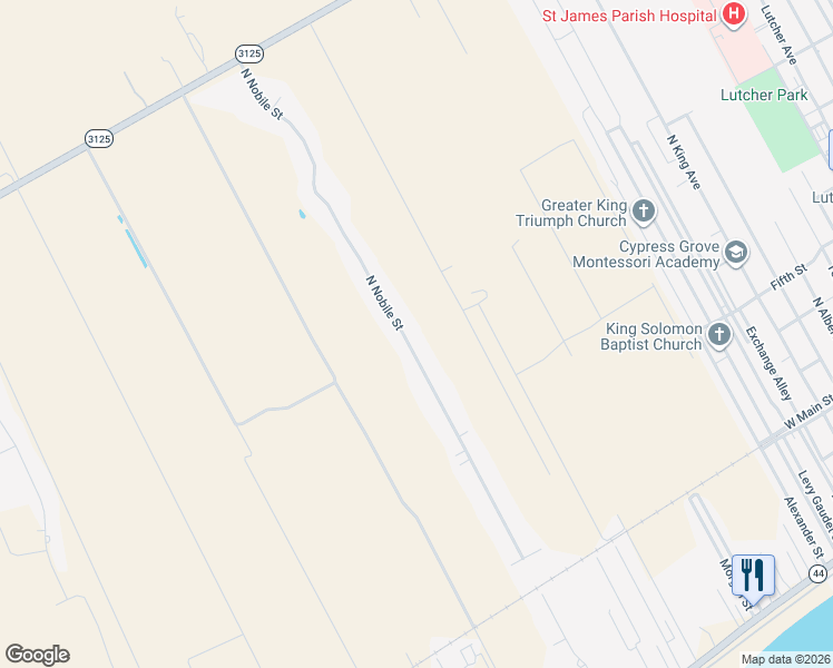 map of restaurants, bars, coffee shops, grocery stores, and more near 2580 North Nobile Street in Paulina