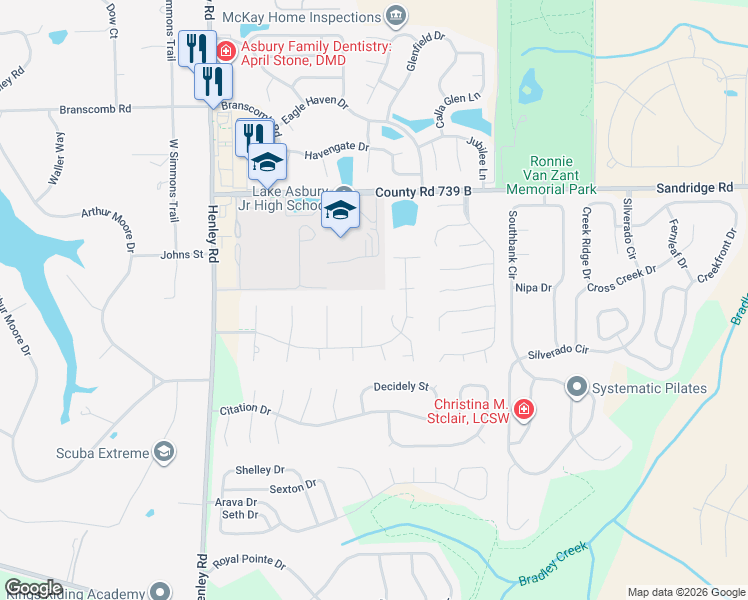 map of restaurants, bars, coffee shops, grocery stores, and more near 2895 Vinewood Place in Green Cove Springs