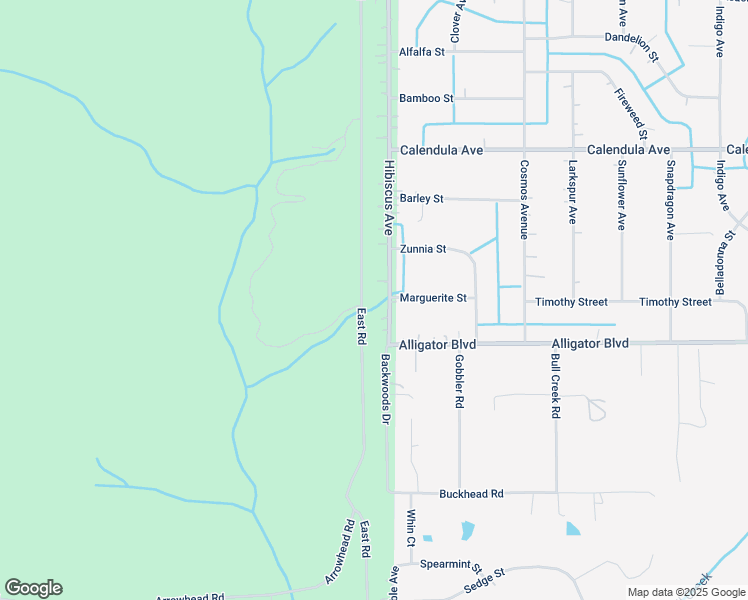 map of restaurants, bars, coffee shops, grocery stores, and more near 2570 Hibiscus Avenue in Middleburg
