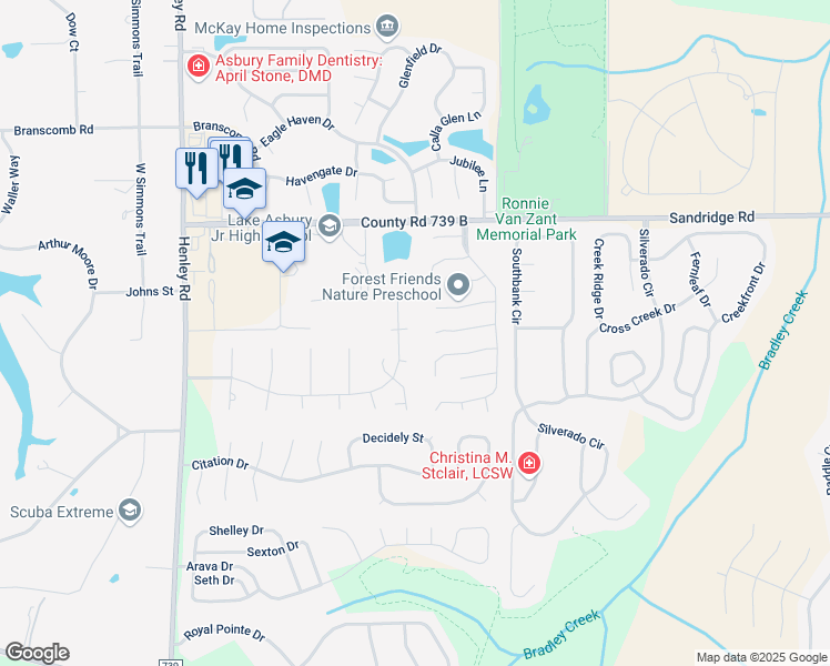 map of restaurants, bars, coffee shops, grocery stores, and more near 3237 Bream Way in Green Cove Springs