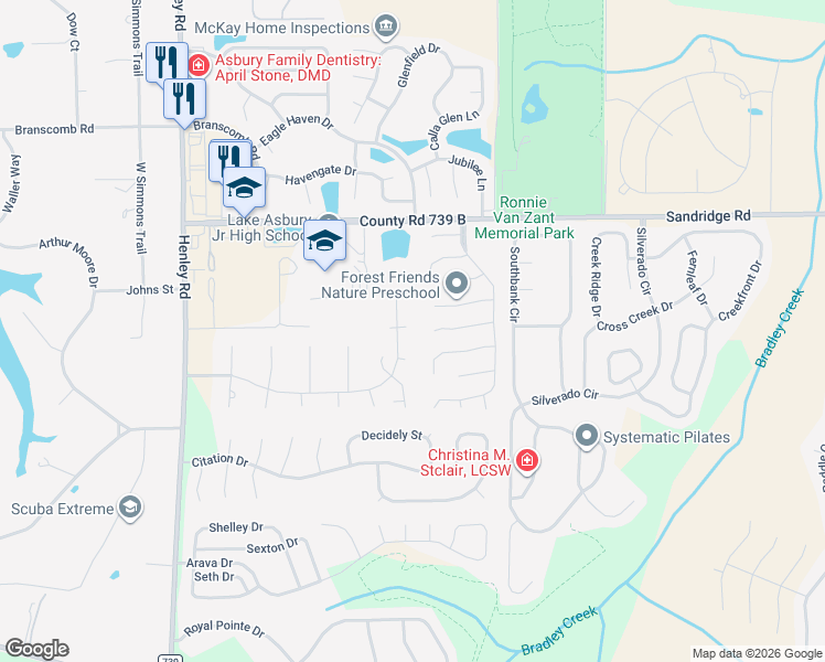 map of restaurants, bars, coffee shops, grocery stores, and more near 3237 Bream Way in Green Cove Springs