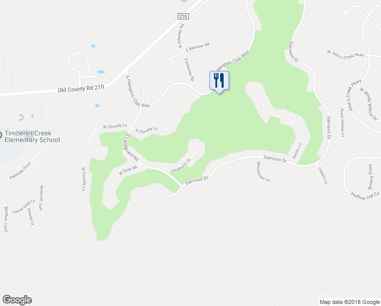 map of restaurants, bars, coffee shops, grocery stores, and more near 1936 Lyndhurst Drive in Saint Augustine