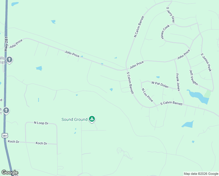 map of restaurants, bars, coffee shops, grocery stores, and more near 118 Riley Wood in Blanco