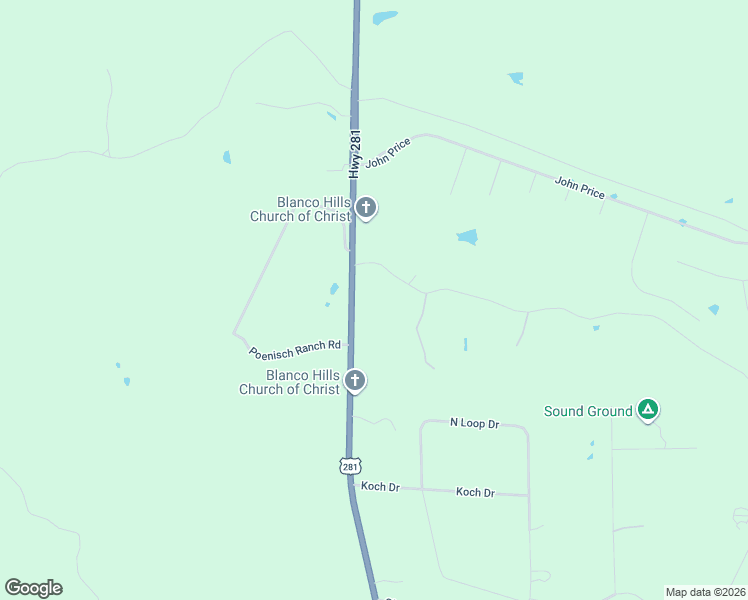 map of restaurants, bars, coffee shops, grocery stores, and more near 300 Logans Way in Blanco