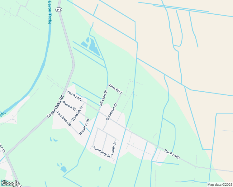 map of restaurants, bars, coffee shops, grocery stores, and more near 2109 Tims Boulevard in New Iberia