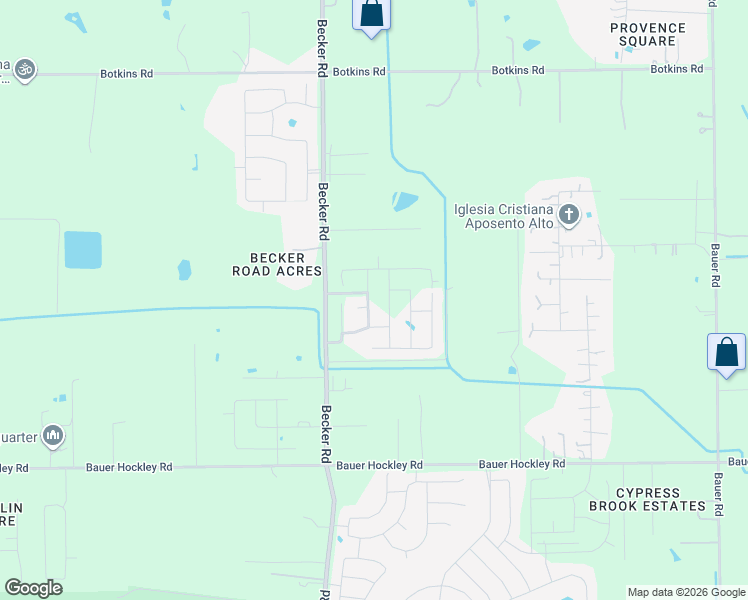 map of restaurants, bars, coffee shops, grocery stores, and more near 18434 Hilltop Climb Drive in Hockley