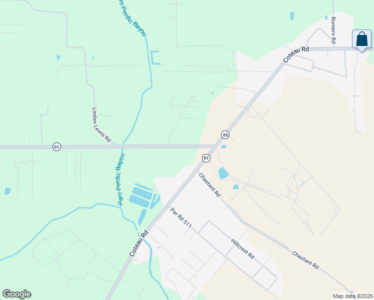 map of restaurants, bars, coffee shops, grocery stores, and more near 6011 Youngsville Rd in New Iberia