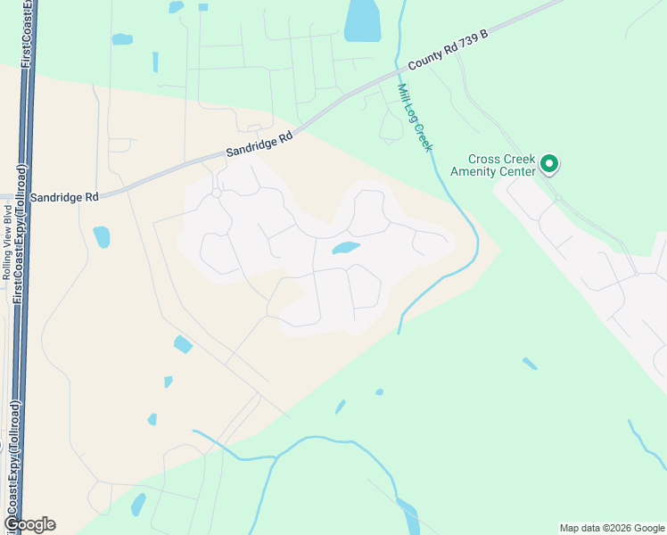 map of restaurants, bars, coffee shops, grocery stores, and more near 2405 County Road 739 B in Green Cove Springs