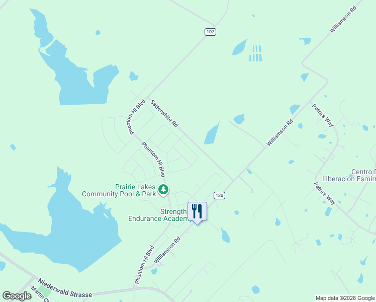 map of restaurants, bars, coffee shops, grocery stores, and more near 5139-5199 Satterwhite Road in Kyle