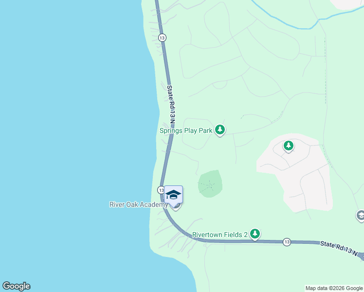 map of restaurants, bars, coffee shops, grocery stores, and more near 3200 Florida 13 in Jacksonville