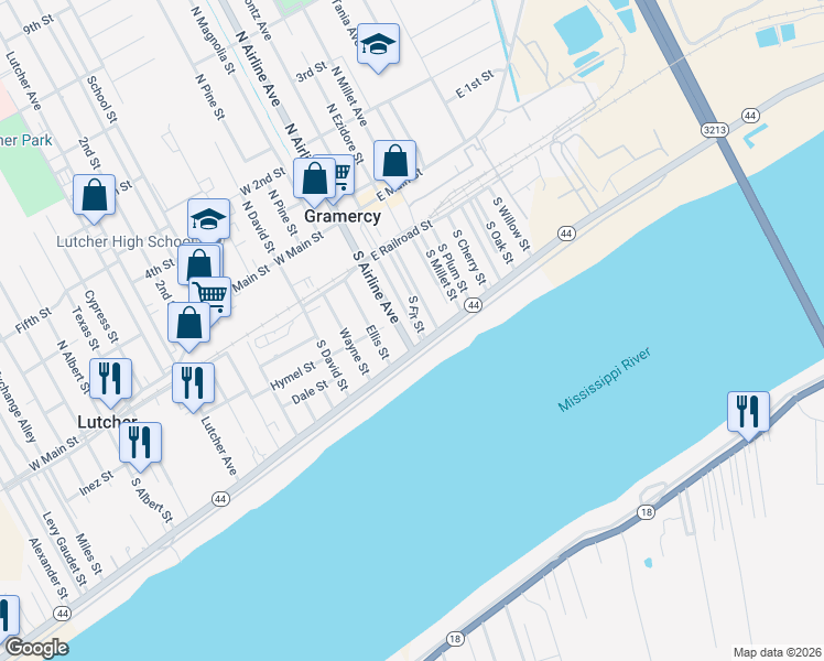 map of restaurants, bars, coffee shops, grocery stores, and more near 292 South Mulberry Street in Gramercy