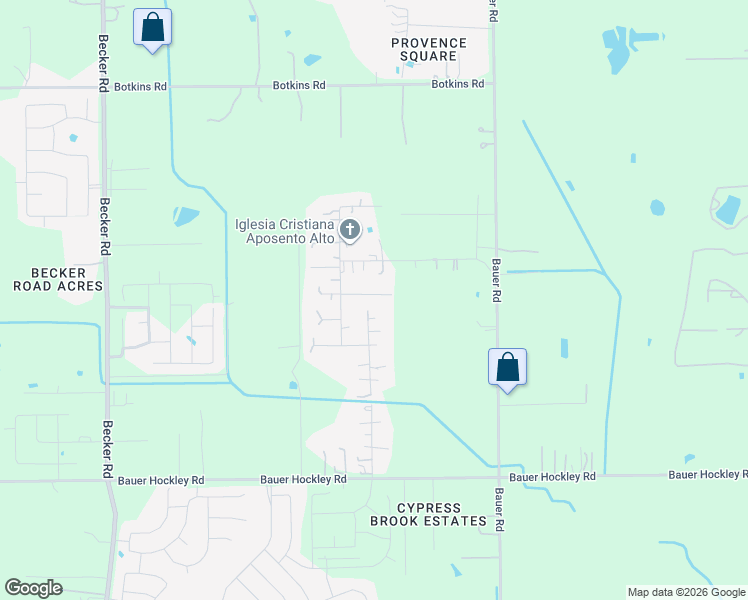 map of restaurants, bars, coffee shops, grocery stores, and more near 23307 Freedman Street in Hockley