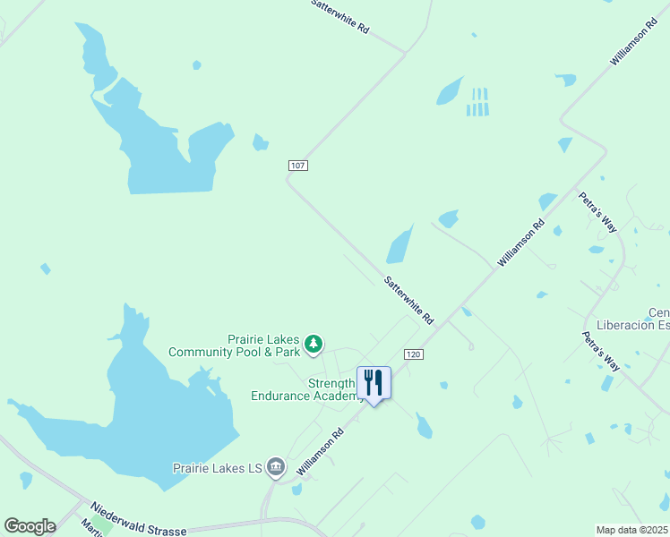 map of restaurants, bars, coffee shops, grocery stores, and more near 5184 Satterwhite Road in Kyle