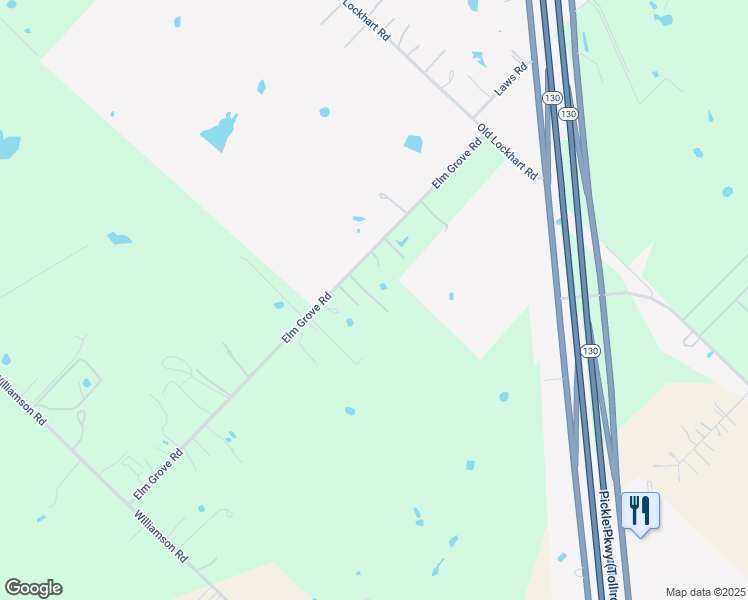 map of restaurants, bars, coffee shops, grocery stores, and more near 13103 Elm Grove Road in Buda