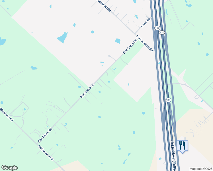 map of restaurants, bars, coffee shops, grocery stores, and more near 13103 Elm Grove Road in Buda