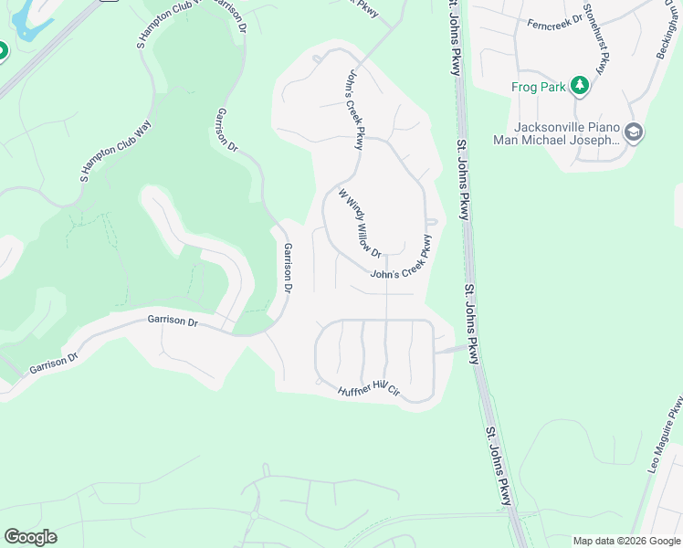 map of restaurants, bars, coffee shops, grocery stores, and more near 2016 Spring Meadows Court in St. Augustine