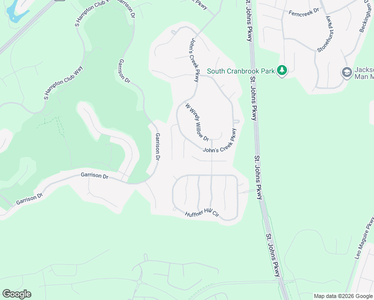 map of restaurants, bars, coffee shops, grocery stores, and more near 2016 Spring Meadows Court in St. Augustine