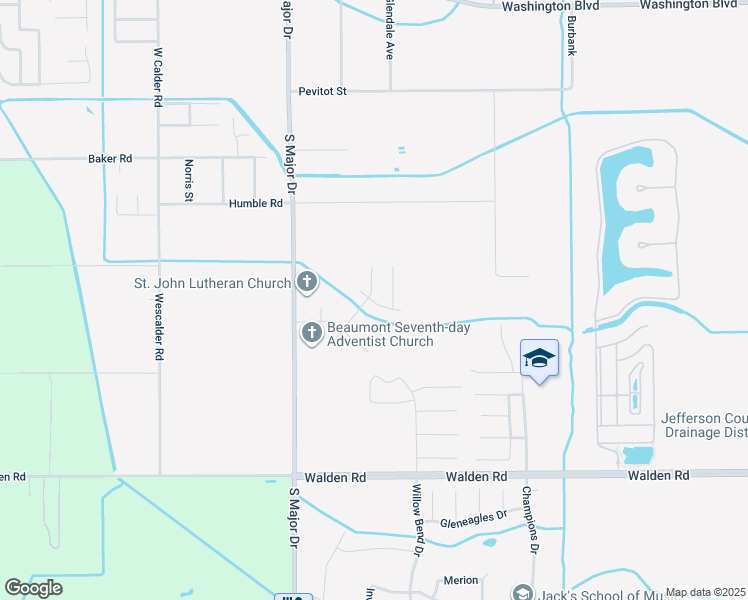 map of restaurants, bars, coffee shops, grocery stores, and more near 8225 Willow Way in Beaumont