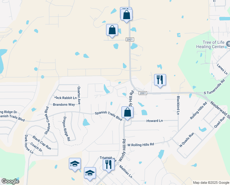 map of restaurants, bars, coffee shops, grocery stores, and more near 255 Joanne Loop in Buda