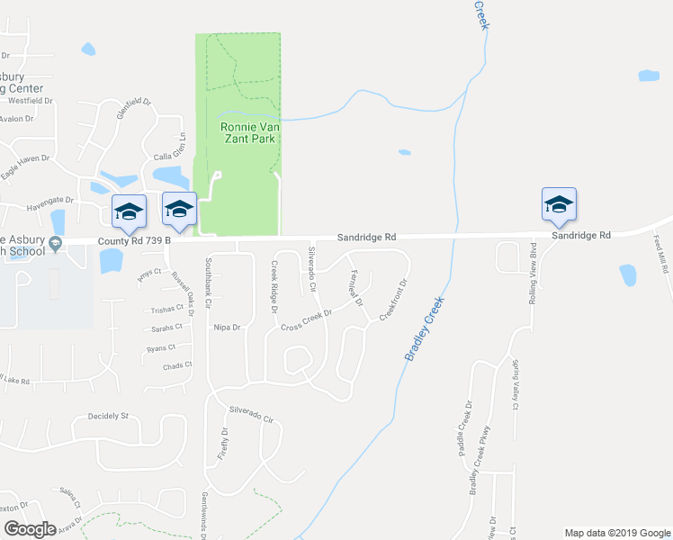 map of restaurants, bars, coffee shops, grocery stores, and more near 2322 Creekfront Drive in Green Cove Springs