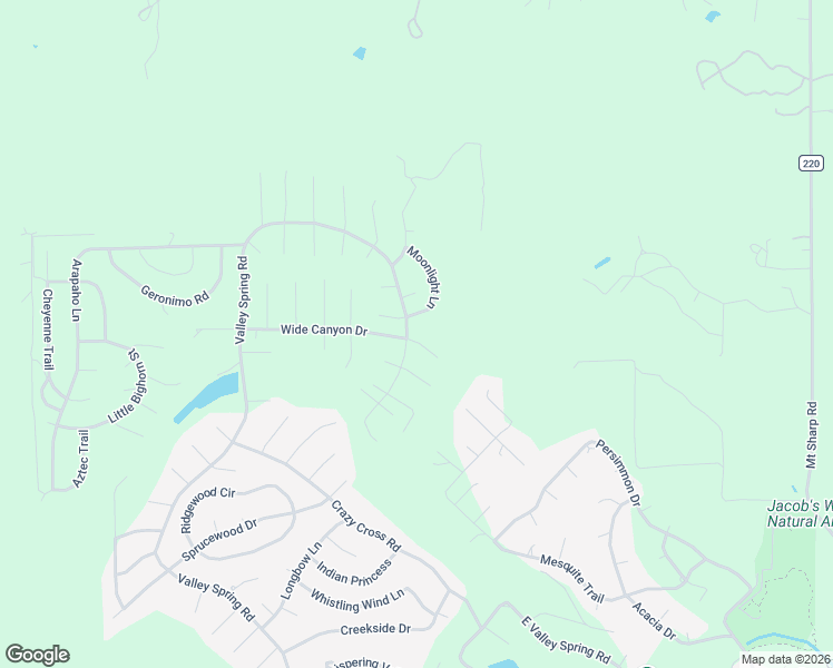 map of restaurants, bars, coffee shops, grocery stores, and more near 53 Wide Canyon Drive in Wimberley