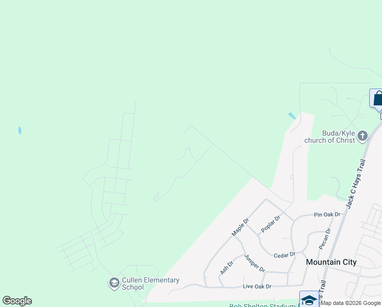 map of restaurants, bars, coffee shops, grocery stores, and more near 550 Indian Creek Lane in Buda