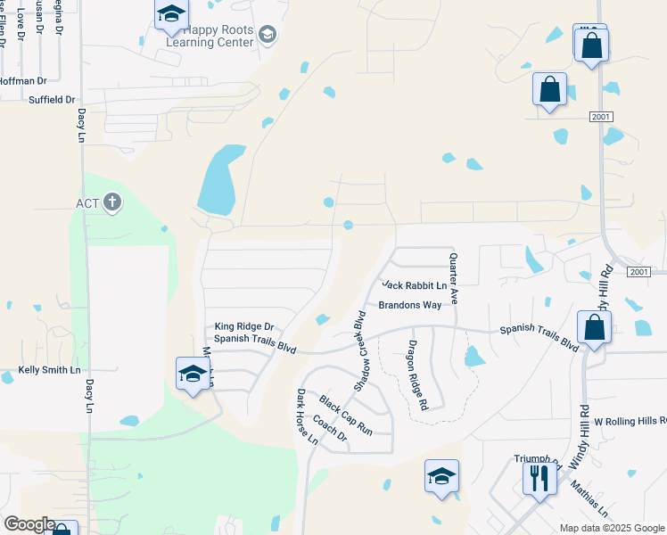 map of restaurants, bars, coffee shops, grocery stores, and more near 5583 Heron Drive in Buda