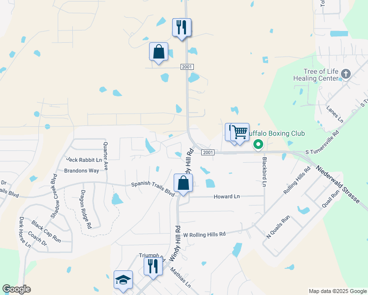 map of restaurants, bars, coffee shops, grocery stores, and more near 391 Joanne Loop in Buda