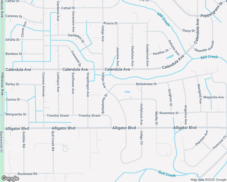 map of restaurants, bars, coffee shops, grocery stores, and more near 2571 Indigo Avenue in Middleburg