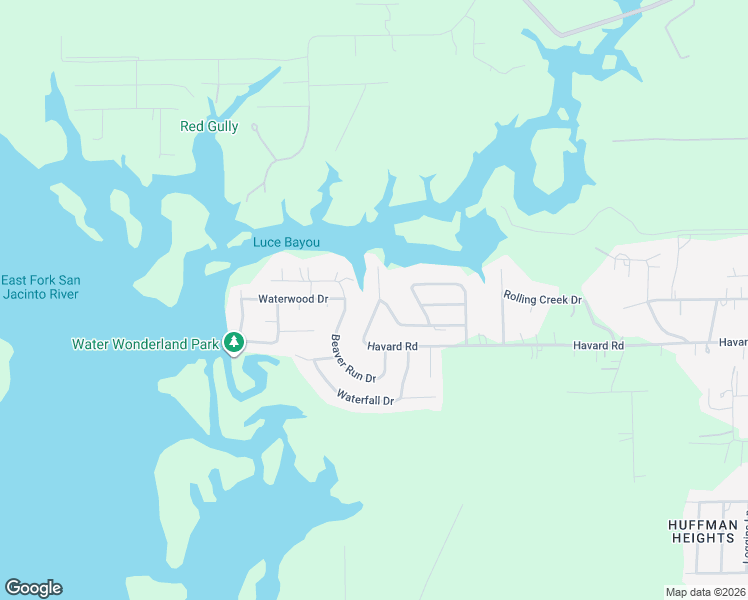 map of restaurants, bars, coffee shops, grocery stores, and more near 403 Havard Road in Huffman