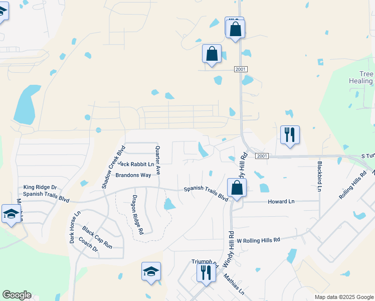 map of restaurants, bars, coffee shops, grocery stores, and more near 211 Samuel Drive in Buda