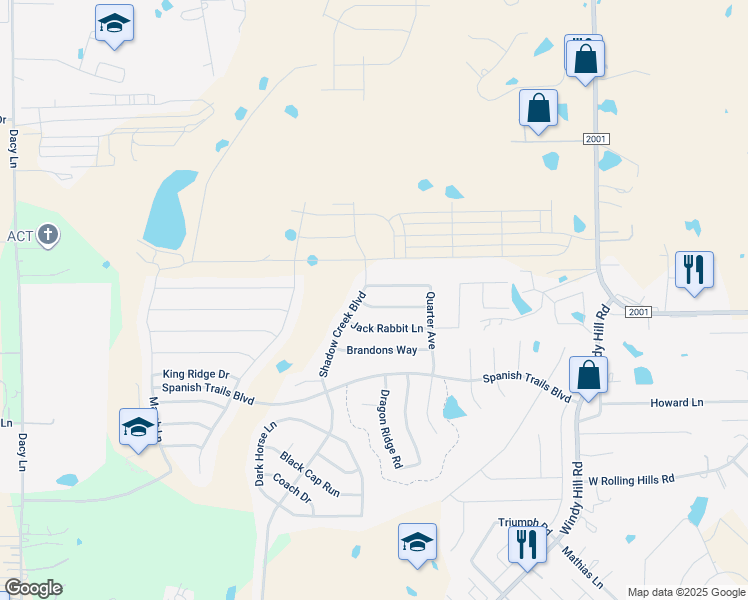 map of restaurants, bars, coffee shops, grocery stores, and more near 1190 Shadow Creek Boulevard in Buda