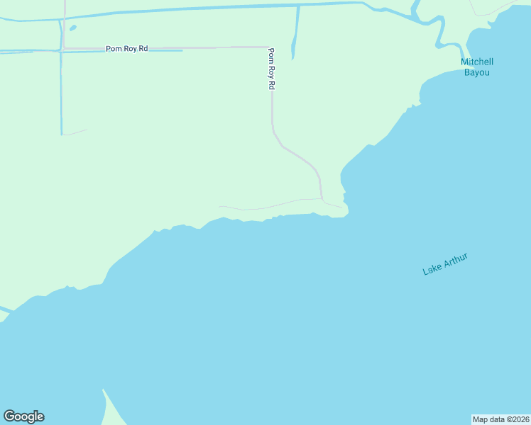 map of restaurants, bars, coffee shops, grocery stores, and more near 1174 Pom Roy Road in Lake Arthur