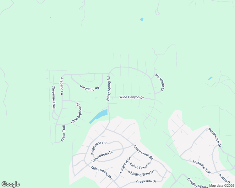 map of restaurants, bars, coffee shops, grocery stores, and more near 14 Wide Canyon Drive in Wimberley