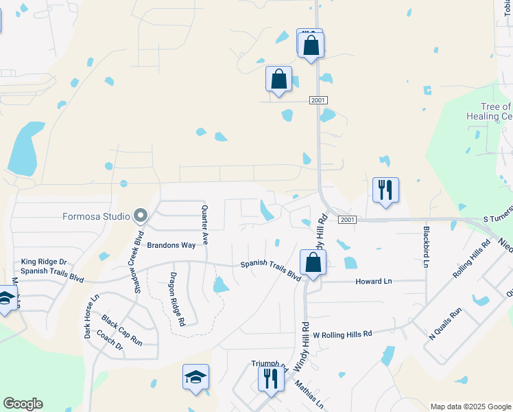 map of restaurants, bars, coffee shops, grocery stores, and more near 211 Samuel Drive in Buda