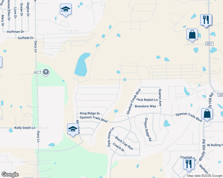 map of restaurants, bars, coffee shops, grocery stores, and more near 390 Guemal Road in Buda