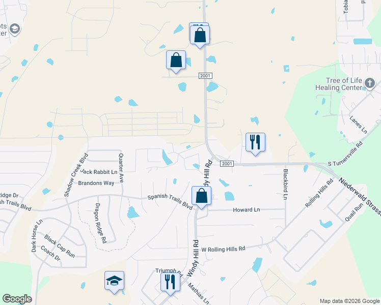 map of restaurants, bars, coffee shops, grocery stores, and more near 391 Joanne Loop in Buda