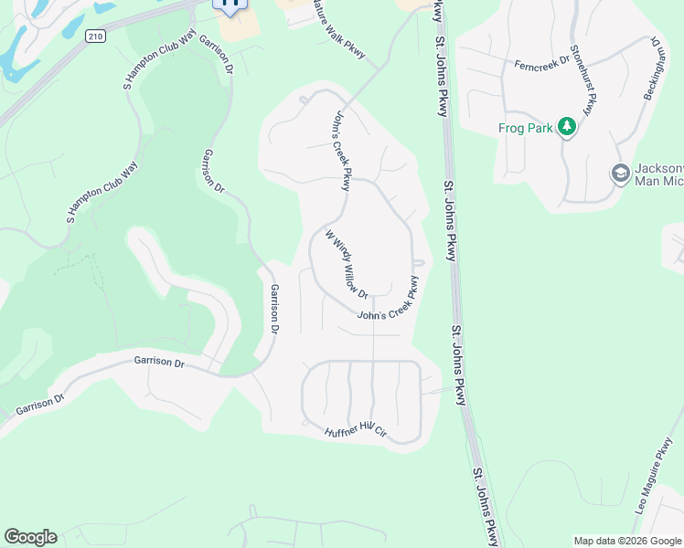 map of restaurants, bars, coffee shops, grocery stores, and more near 1509 West Windy Willow Drive in St. Augustine