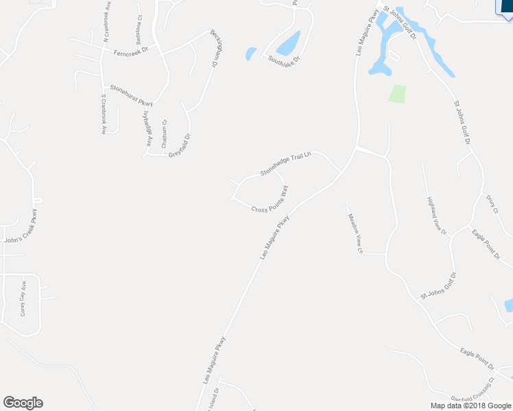 map of restaurants, bars, coffee shops, grocery stores, and more near 1901 Cross Pointe Way in Saint Augustine