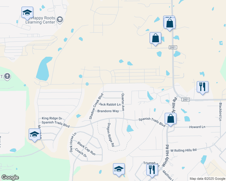 map of restaurants, bars, coffee shops, grocery stores, and more near 183 Quarter Avenue in Buda
