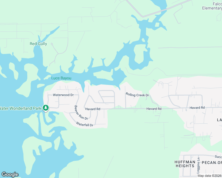 map of restaurants, bars, coffee shops, grocery stores, and more near 25814 Water Ridge Drive in Huffman