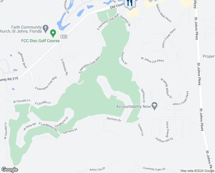 map of restaurants, bars, coffee shops, grocery stores, and more near 1680 Austin Lane in St. Augustine