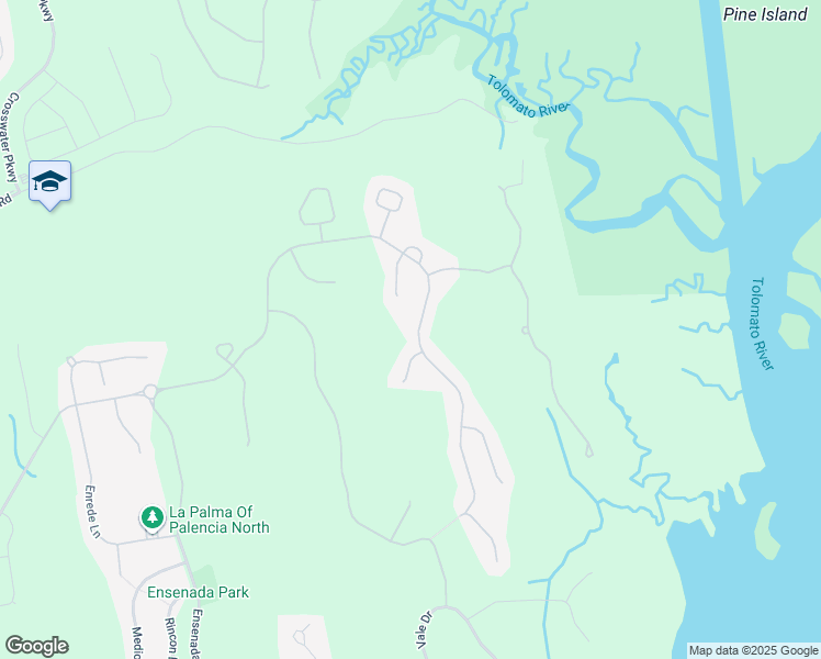 map of restaurants, bars, coffee shops, grocery stores, and more near 2556 Las Calinas Boulevard in St. Augustine