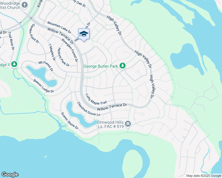 map of restaurants, bars, coffee shops, grocery stores, and more near 5818 Autumn Dogwood Way in Houston