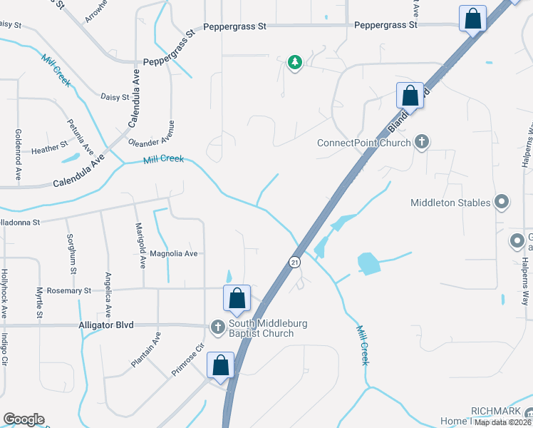 map of restaurants, bars, coffee shops, grocery stores, and more near 1 Stewart Place in Middleburg