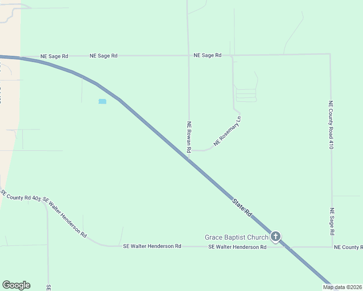 map of restaurants, bars, coffee shops, grocery stores, and more near 171 Northeast Rowan Road in Mayo