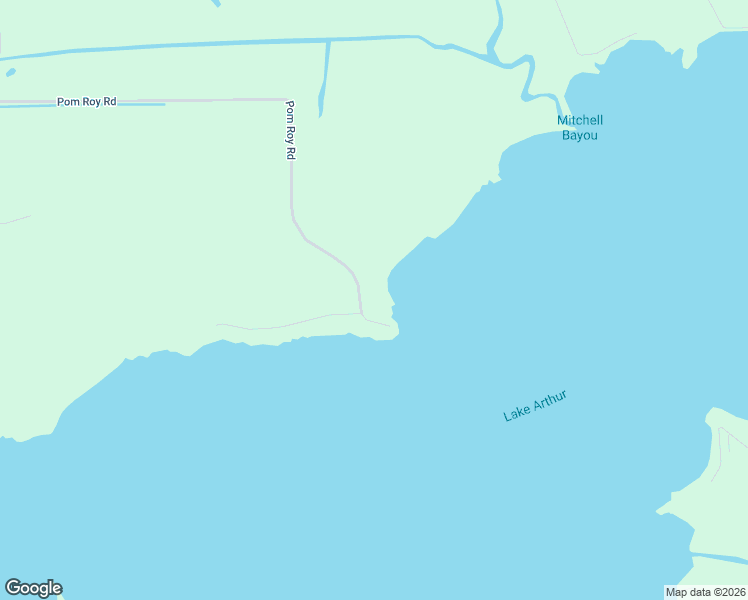 map of restaurants, bars, coffee shops, grocery stores, and more near 1104 Pom Roy Road in Lake Arthur