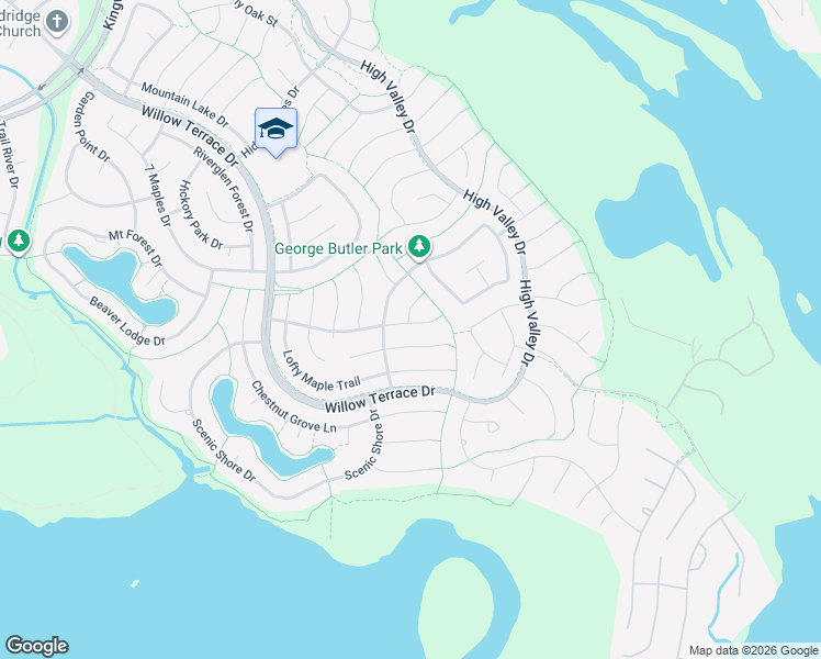 map of restaurants, bars, coffee shops, grocery stores, and more near 5914 Autumn Dogwood Way in Houston